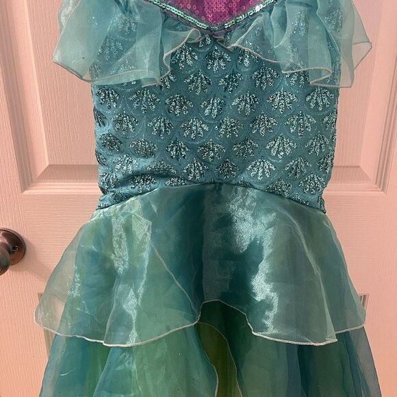 Disney Castle Collection Ariel The Little Mermaid Dress Costume Girls Size 7-8 - Picture 4 of 16